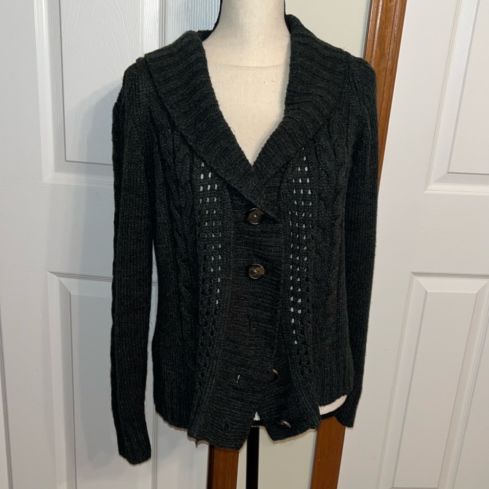 St. John’s Bay Grey Knit Cardigan